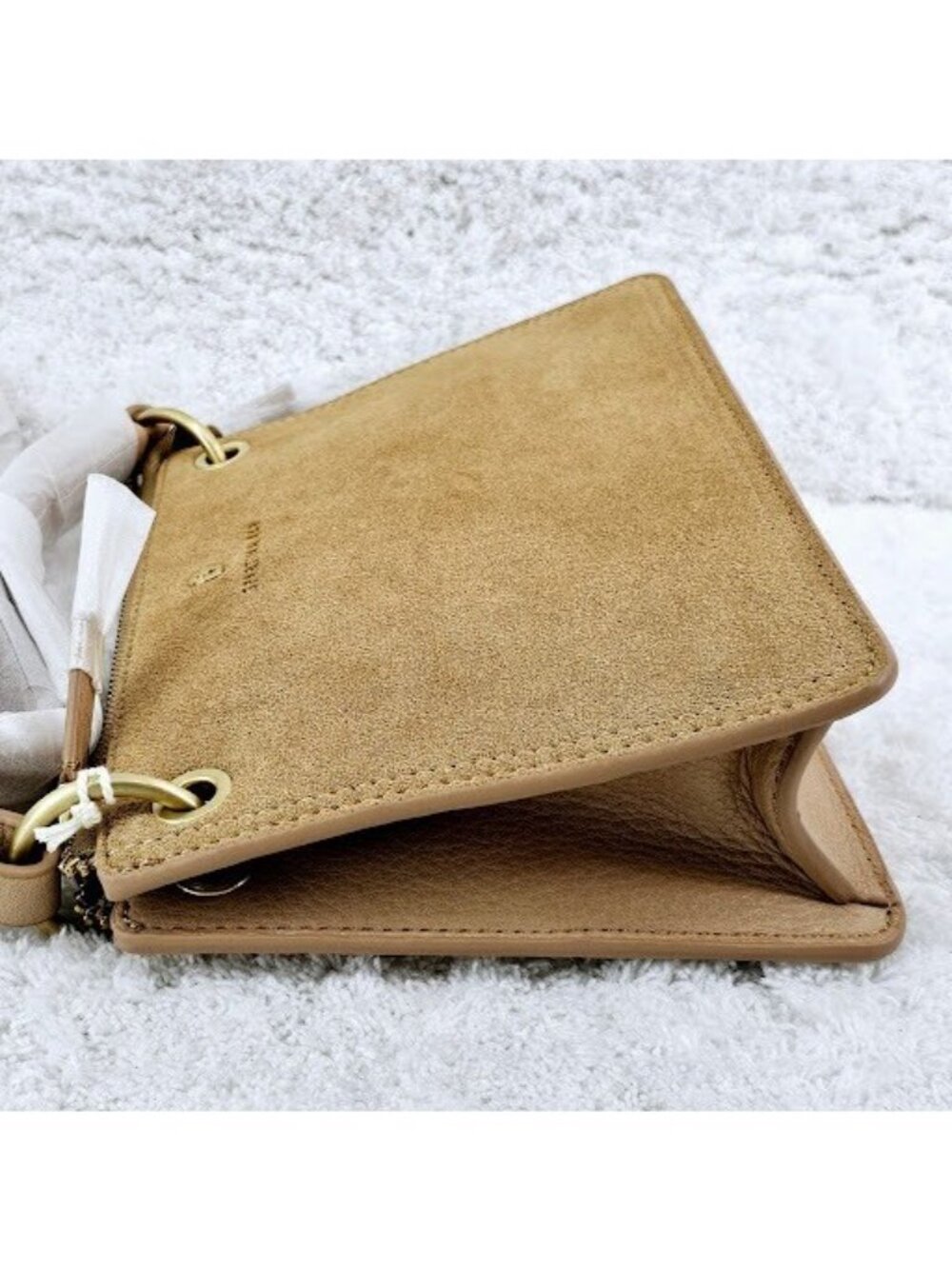 SPARTINA 449 Siren Carrie Putty Suede Leather Crossbody & La Petite Wallet NWT - Picture 9 of 16